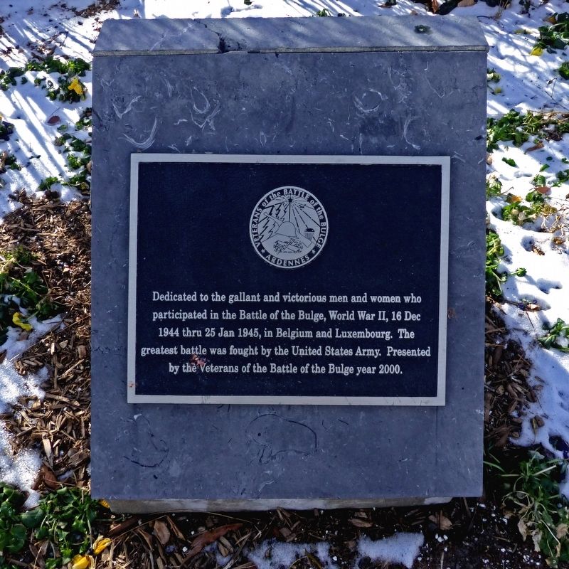 The Battle of the Bulge Marker. Click for full size. The Battle of the Bulge Marker image. Click for full size.