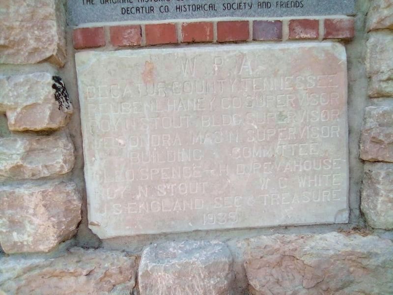 Original Decatur County School Gymnasium Cornerstone. Click for full size. Original Decatur County School Gymnasium Cornerstone image. Click for full size.