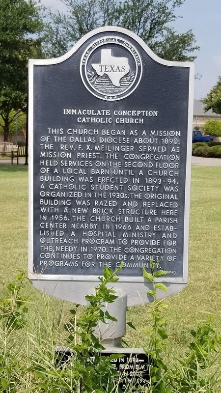 Immaculate Conception Catholic Church Marker image. Click for full size.