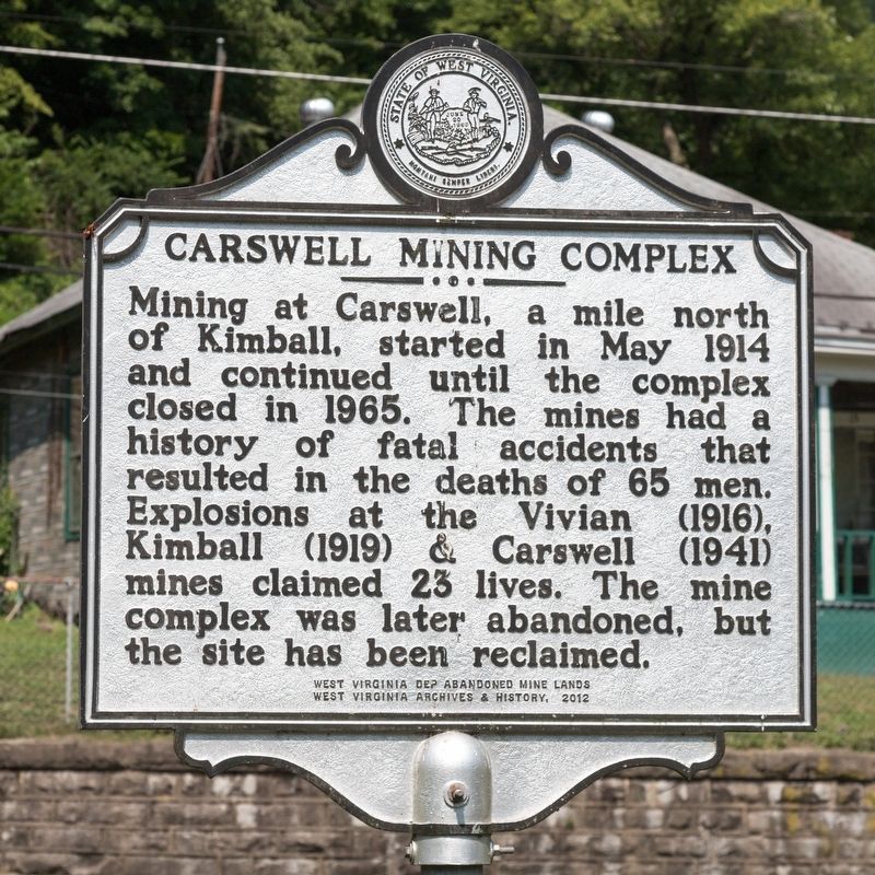 Carswell Mining Complex Marker image. Click for full size.