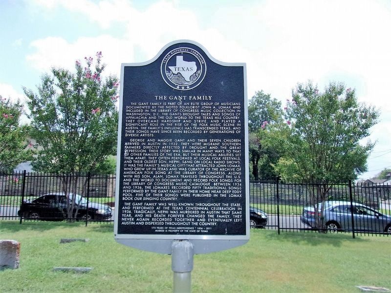 The Gant Family Marker image. Click for full size.