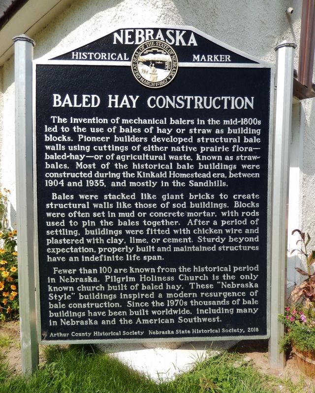 Baled Hay Construction Marker image. Click for full size.