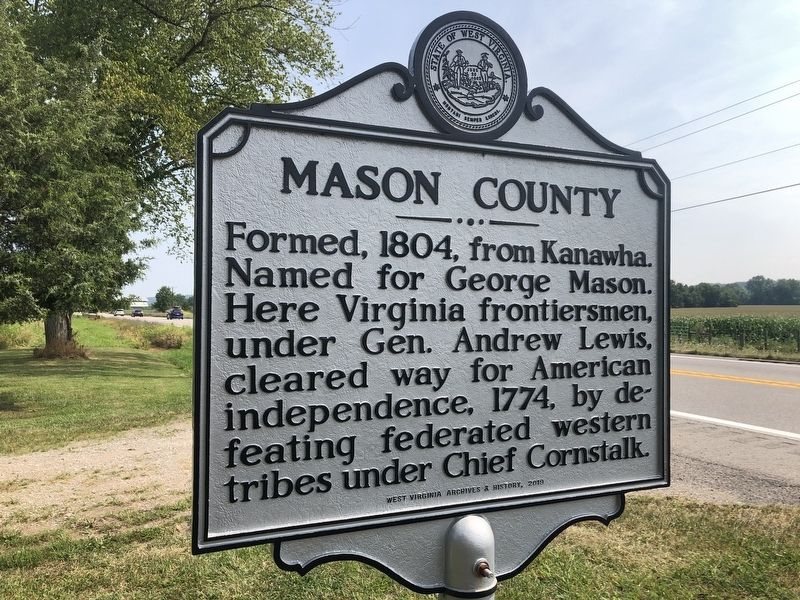 Mason County side of the marker. Click for full size. Mason County side of the marker image. Click for full size.