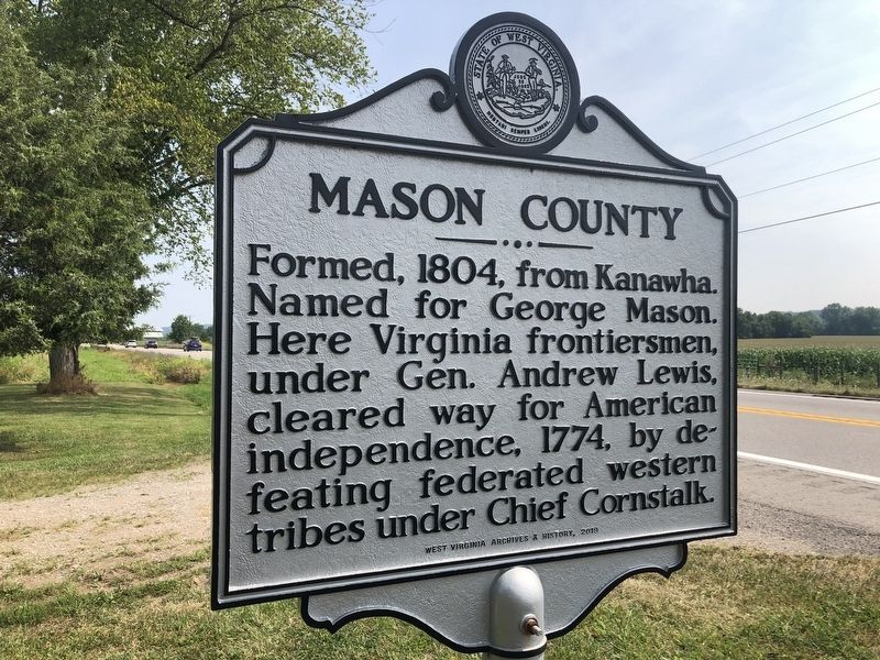 Mason County side of the marker image. Click for full size.