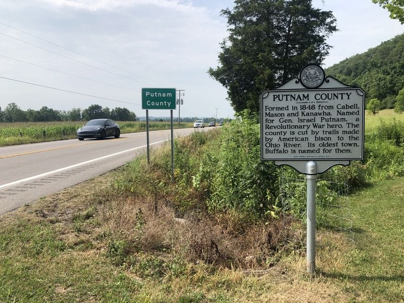 Putnam County / Mason County Marker. Click for full size. Putnam County / Mason County Marker image. Click for full size.