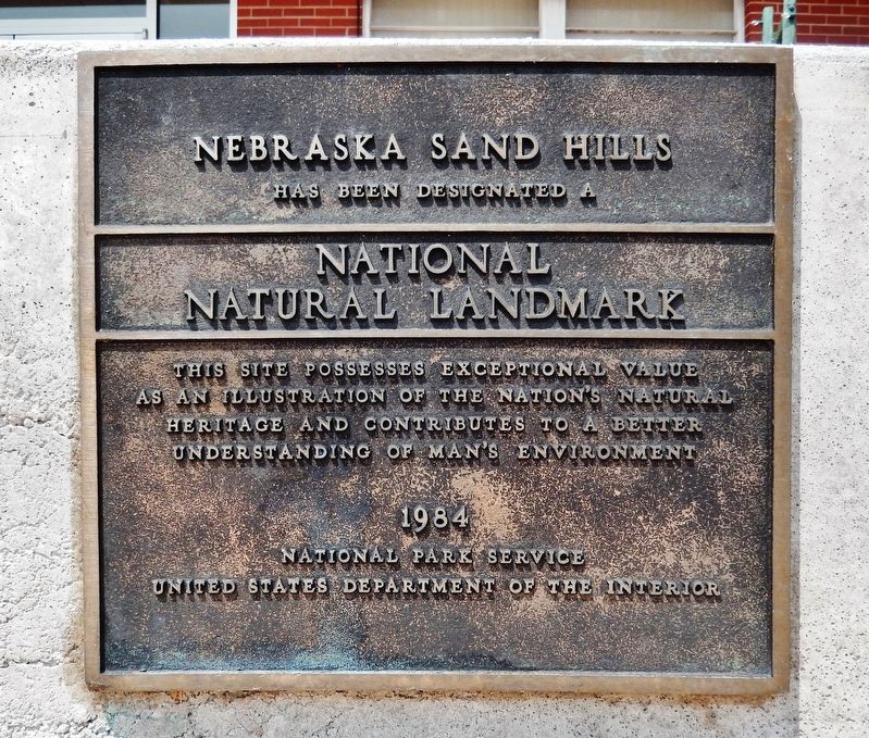 Nebraska Sand Hills Marker image. Click for full size.