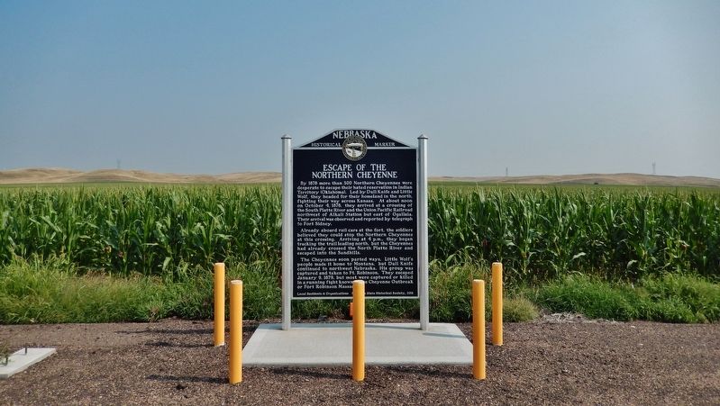 Escape of the Northern Cheyenne Marker. Click for full size. Escape of the Northern Cheyenne Marker image. Click for full size.