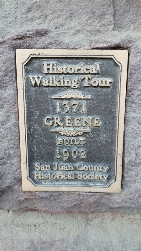 1371 Greene Marker. Click for full size. 1371 Greene Marker image. Click for full size.