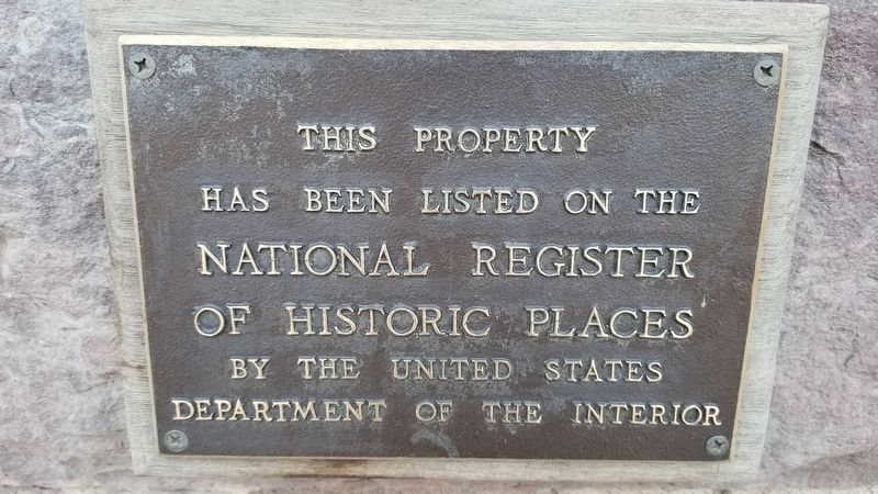 The property has a National Register of Historic Places marker on the right side front door image. Click for full size.