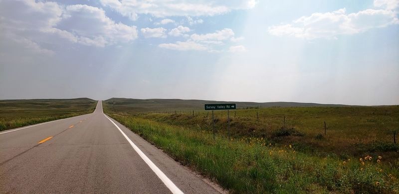Nebraska Highway 61 (<i>looking south from near marker</i>) image. Click for full size.