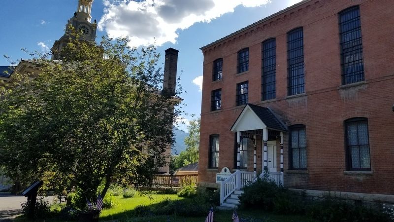 The view of the County Jail Marker on the southeast side of the building. Click for full size. The view of the County Jail Marker on the southeast side of the building image. Click for full size.