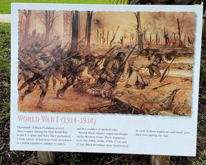 World War I (1914-1918) Marker. Click for full size. World War I (1914-1918) Marker image. Click for full size.