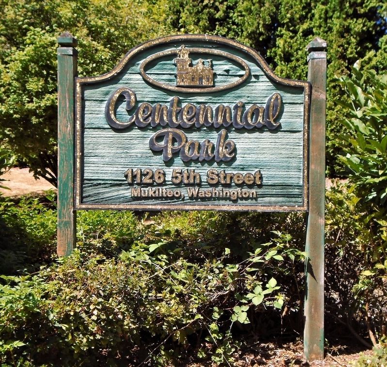 Centennial Park Sign image. Click for full size.
