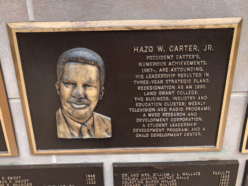 Hazo W. Carter, Jr. Marker image. Click for full size.