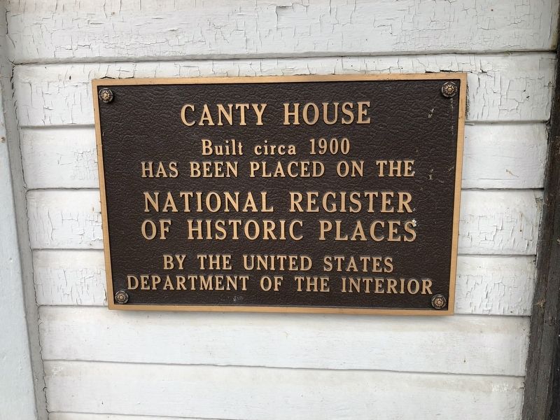 Canty House Marker image. Click for full size.
