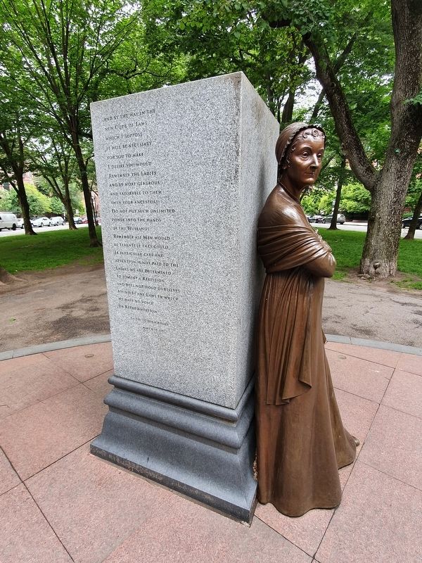 Boston Women's Memorial - Abigail Adams image. Click for full size.