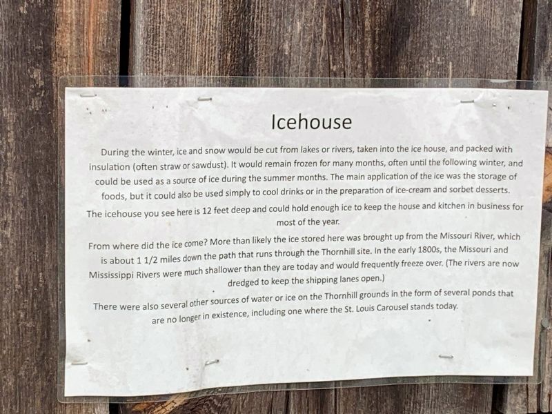 Icehouse Marker. Click for full size. Icehouse Marker image. Click for full size.