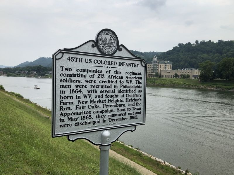 45th US Colored Infantry Marker image. Click for full size.
