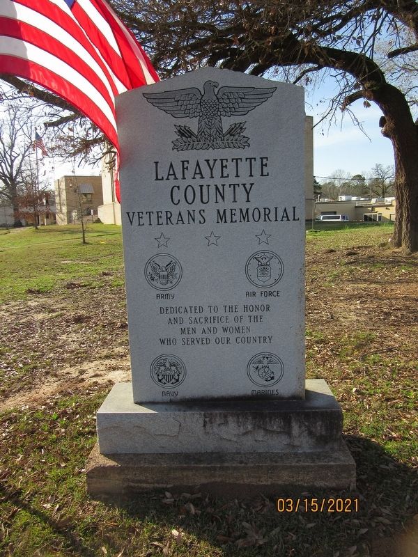 Lafayette County Veterans Memorial image. Click for full size.