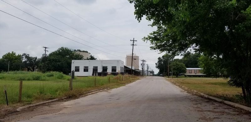 The view of the Campsite Marking Start of San Jacinto Campaign Marker from the street image. Click for full size.