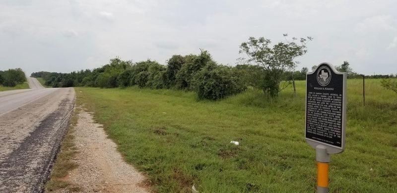 The view of the William B. Fleming Marker from the highway image. Click for full size.