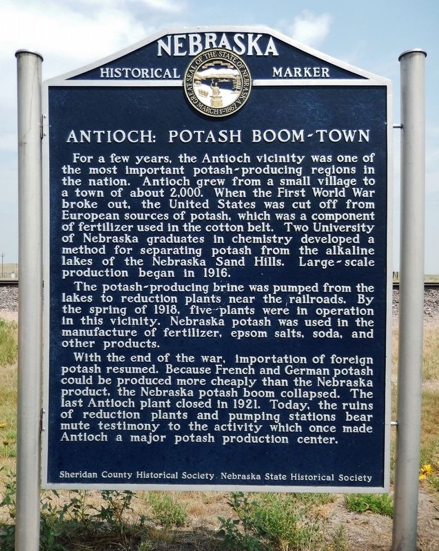 Antioch: Potash Boom-Town Marker image. Click for full size.