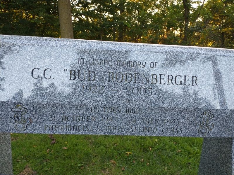 C.C. "Bud" Rodenberger Marker. Click for full size. C.C. "Bud" Rodenberger Marker image. Click for full size.
