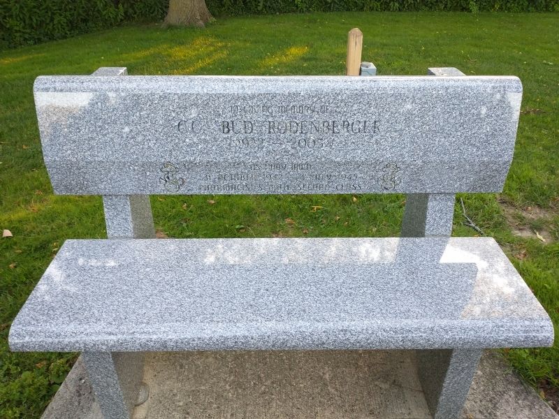C.C. "Bud" Rodenberger Marker. Click for full size. C.C. "Bud" Rodenberger Marker image. Click for full size.