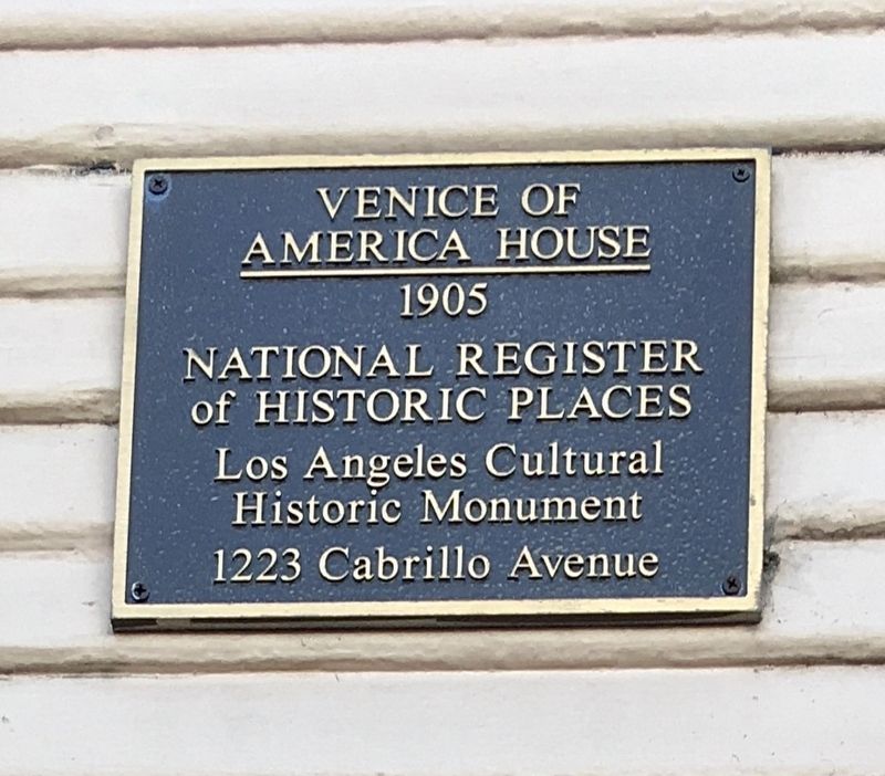Venice of America House Marker image. Click for full size.