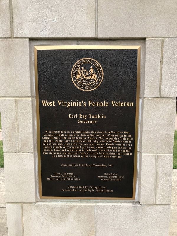 West Virginia's Female Veteran Marker image. Click for full size.