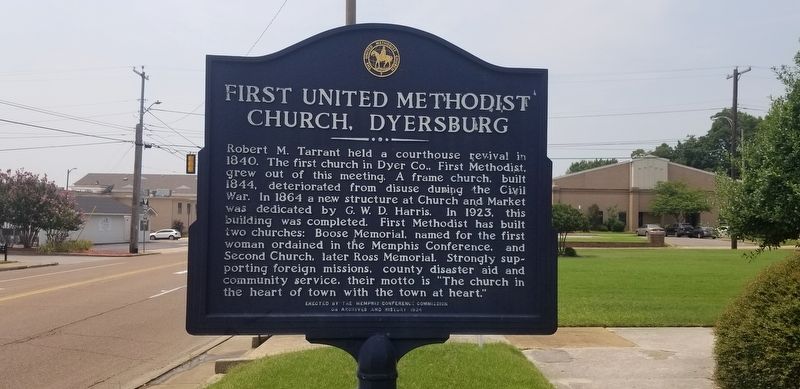First United Methodist Church, Dyersburg Marker image. Click for full size.