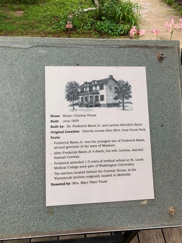 Conway House Marker image. Click for full size.