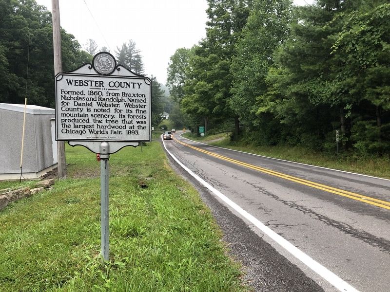 Webster County / Nicholas County Marker image. Click for full size.