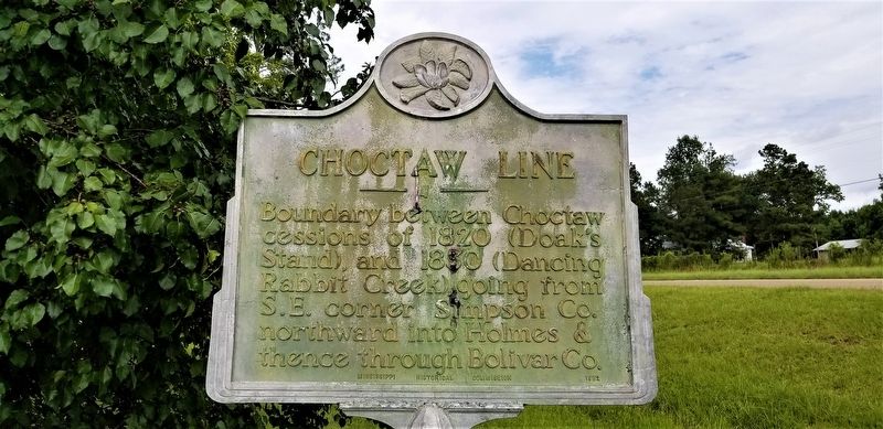 Choctaw Line Marker. Click for full size. Choctaw Line Marker image. Click for full size.