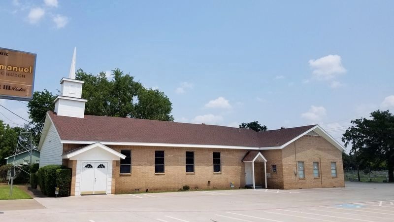 St. Emmanuel Missionary Baptist Church and Marker. Click for full size. St. Emmanuel Missionary Baptist Church and Marker image. Click for full size.
