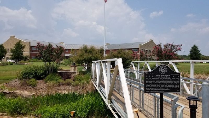 Donald Road Bridge At South Hickory Creek and Marker image. Click for full size.