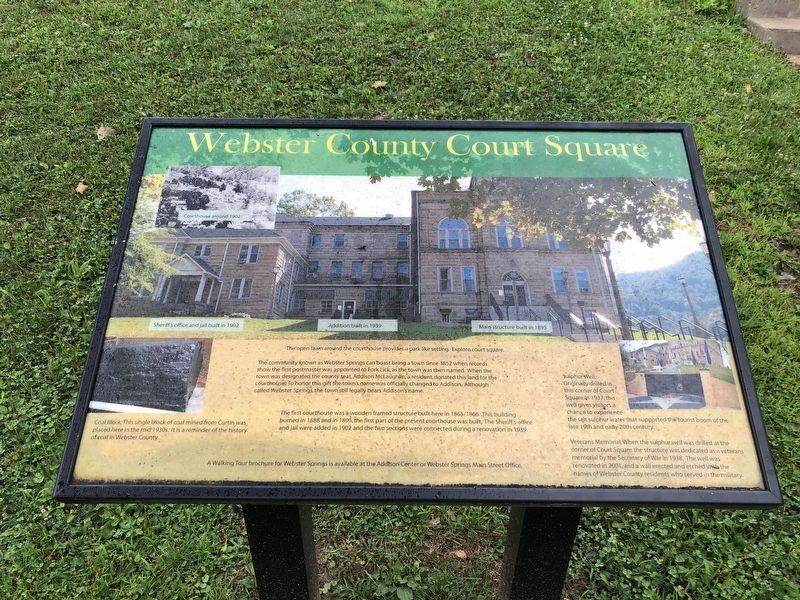 Webster County Court Square Marker image. Click for full size.