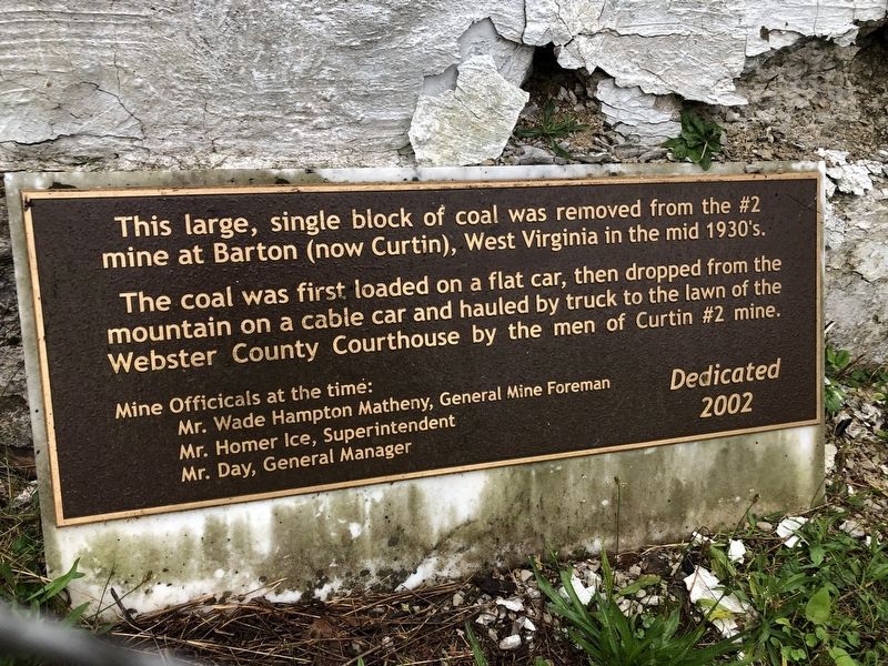 Coal Block Marker image. Click for full size.