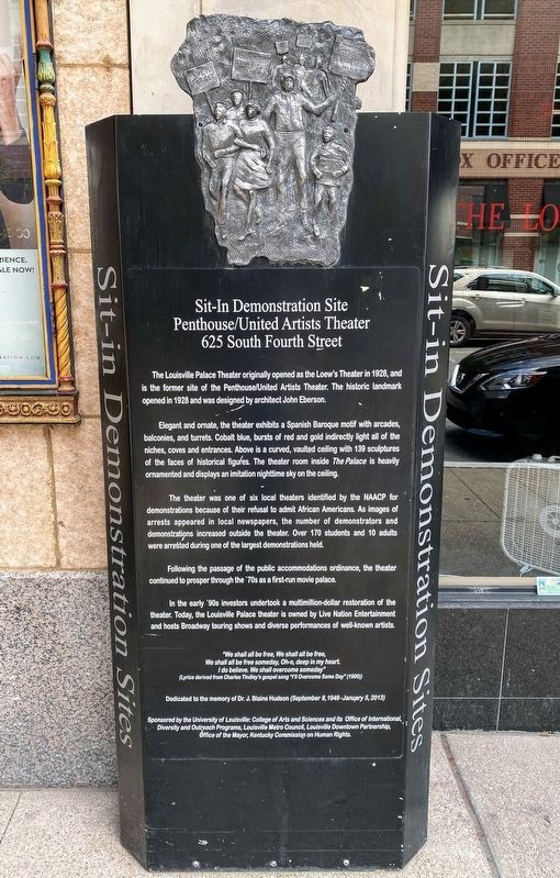 Sit-In Demonstration Site Marker. Click for full size. Sit-In Demonstration Site Marker image. Click for full size.
