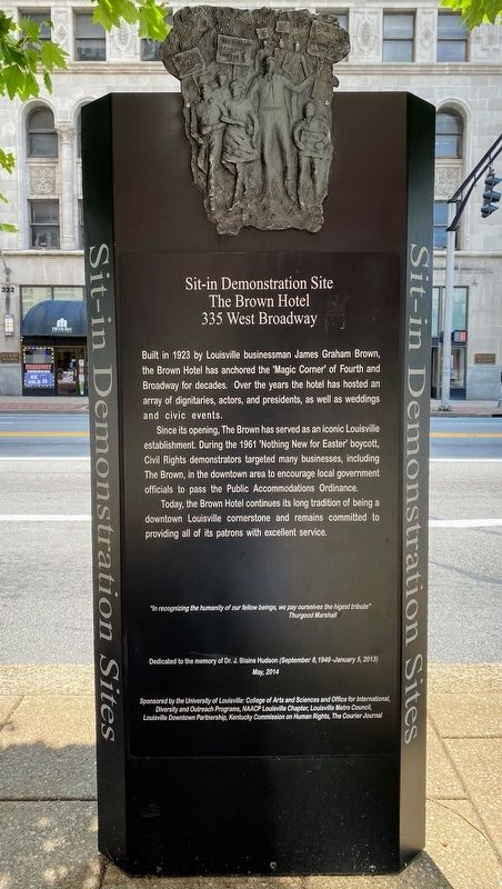 Sit-in Demonstration Site Marker image. Click for full size.