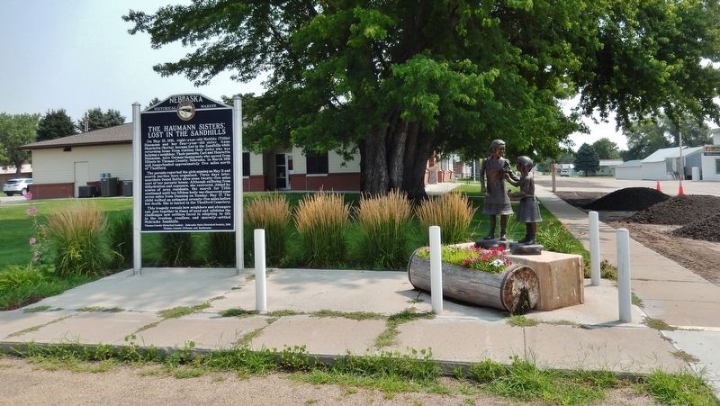 The Haumann Sisters: Lost in the Sandhills Marker image. Click for full size.