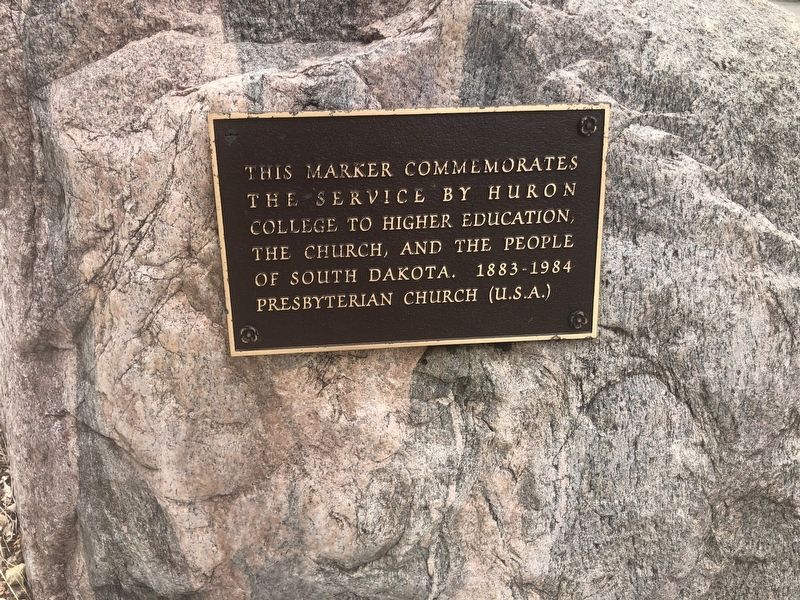 Huron College Marker image. Click for full size.