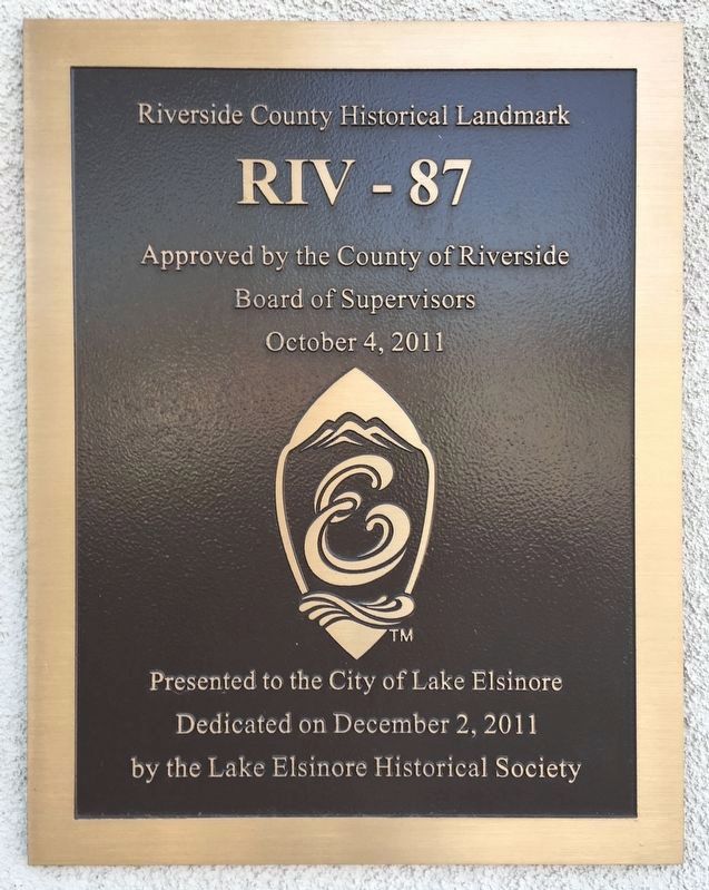 Riverside County Marker. Click for full size. Riverside County Marker image. Click for full size.