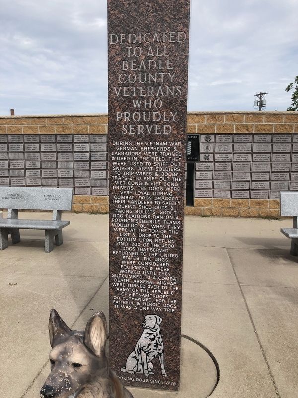 Beadle County, South Dakota Veterans Memorial image. Click for full size.