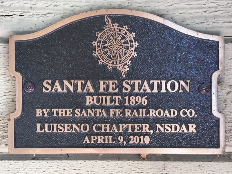 Santa Fe Station Marker image. Click for full size.