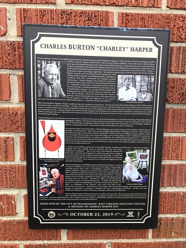 Charles Burton "Charley" Harper Marker. Click for full size. Charles Burton "Charley" Harper Marker image. Click for full size.