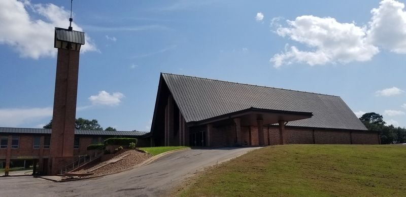 The St. Paul Lutheran Church with the marker at the far left in the photo. Click for full size. The St. Paul Lutheran Church with the marker at the far left in the photo image. Click for full size.