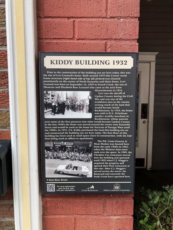 Kiddy Building 1932 Marker image. Click for full size.