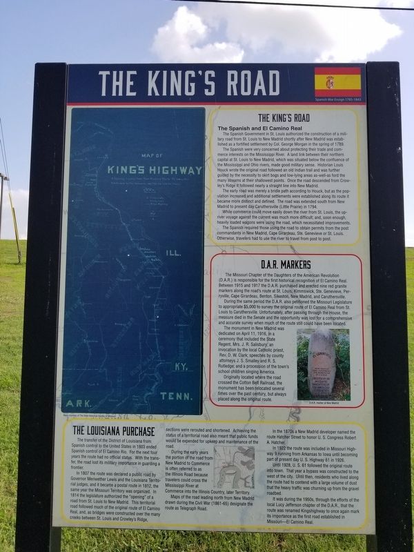 The King's Road Marker image. Click for full size.