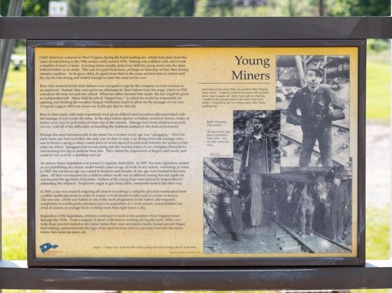 Young Miners Marker. Click for full size. Young Miners Marker image. Click for full size.